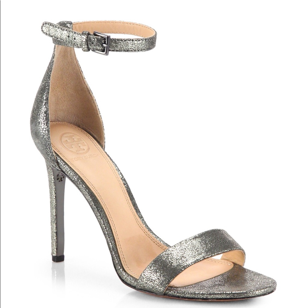 Tory Burch Metallic Stilettos Size 8